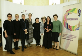 Frauenring-Preis 2016 für Sibylle Hamann, Gabriella Hauch und Ulli Weish (c) BMBF/Andy Wenzel 